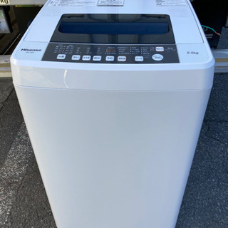 H isense 5.5kg 洗濯機 2018年製 の画像