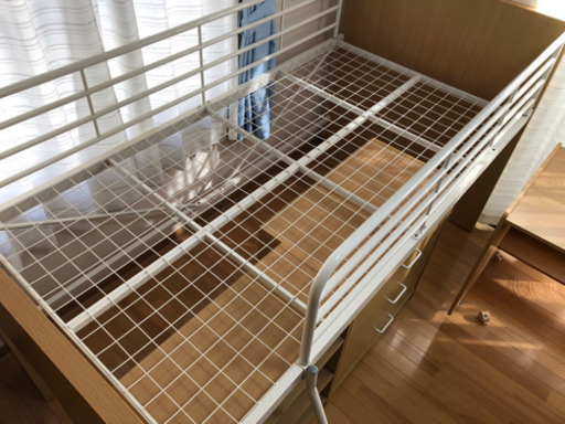 ニトリ　システムベッドデスク(ロフトベッド) ☆値段応相談☆近々、処分します