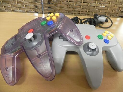 動作OK ニンテンドー64 コントローラー×2、ケーブル、ソフト4本、VRSユニット、マイク付き Nintendo 札幌市 白石区 東