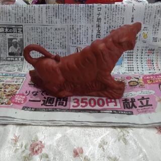 虎の置き物の画像