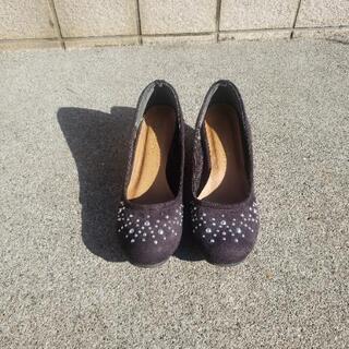 👠スエードパンプス、Mサイズ