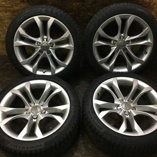 【Continental ContiVikingContact 6 245/40R18】スタッドレス【audi 純正ホイール 18インチ 8.5J5HPCD112+29】バリ溝 A5 A7等　(VTB357) クレジットカード QR決済可能