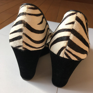 Florsheim ハラコウェッジソールヒール 38(24cm)の画像