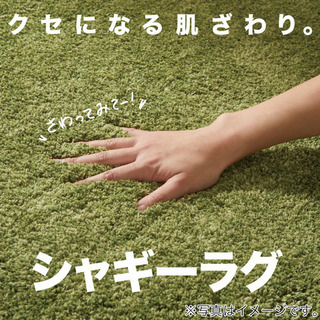 本日1/10までの出品【ラグ】ニトリ/シャギーラグ/ブラウン/1...