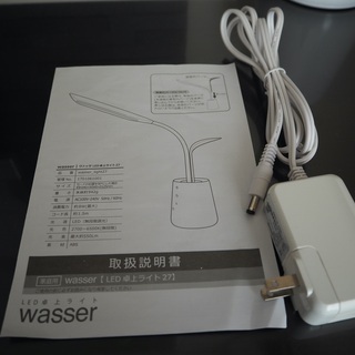 ★wasser27 LED デスク テーブルライト 調光・調色可能 タッチセンサー タイマー機能★の画像