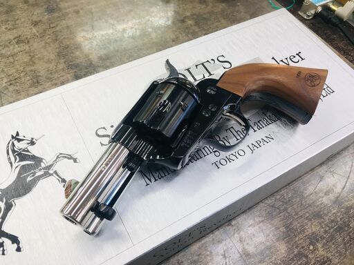 タナカ コルトピースメーカー スチールジュピターフィニッシュ 3インチシェリフスバレルカスタム ガスガン