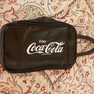 ＣｏｃａＣｏｌａのガラスコップと手提げバッグ&鉛筆５本の画像