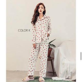 ハート　上下セット　パジャマの画像