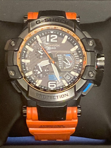 ★動作良好　完品　CASIO カシオ G-SHOCK Gショック GPW-1000 TOUGH GPS ソーラー 黒　オレンジ　
