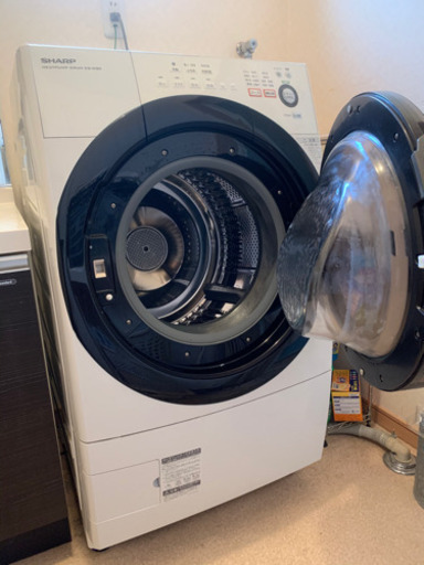 【取引済み】早い方優先です‼️SHARP✨ドラム式電気洗濯乾燥機✨ES-W90-WL‼️ 