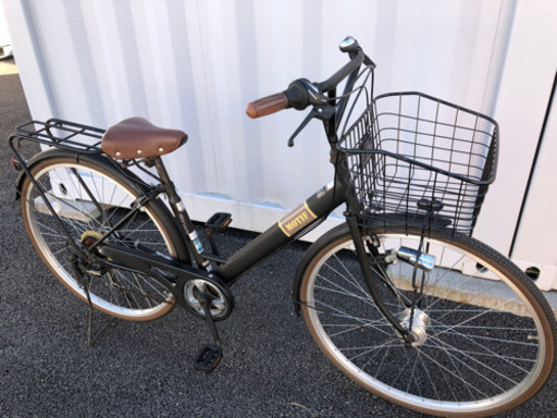 No.165【変速6段 LEDオートライト】★激安★ 中古自転車 ママチャリ  27インチ 軽整備済み 安い 防犯登録 藤沢 横浜 神奈川