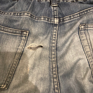 ジーンズ レディースL 84-82cm UNIQLO 穴あきの画像