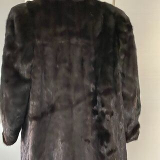 美品 高級 全体 ミンク毛皮 艶 ジャケット  ブルゾン ブレザー ダークブラウン 茶 の画像