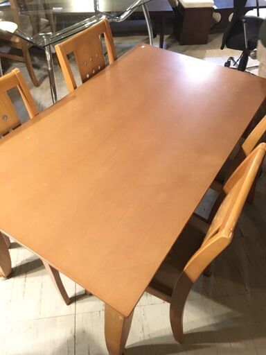 JF1457/ダイニングテーブルセット/イス4脚