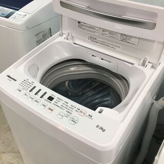 ハイセンス6.0K洗濯機 2020年製！！！分解クリーニング済み！！！