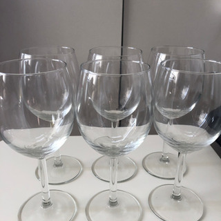 IKEAワイングラス6脚セットの画像