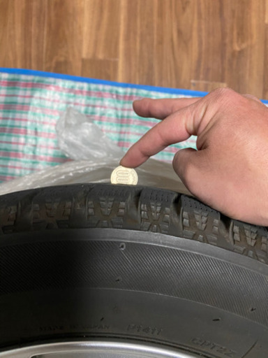 中古　スタッドレスタイヤ　155/65R14 ホイール付き