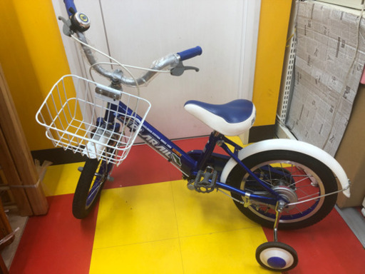 プラレール　14インチ　自転車　男の子　メーカー不明　補助輪付き