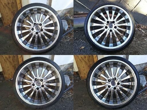 4本セット〓19-8.5J〓 225/35ZR19★5H-114.3★在庫処分★直接引取可【横浜市】