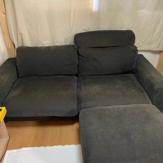 愛品館市原店】無印良品2.5シーターソファオットマン付【愛市ISF】