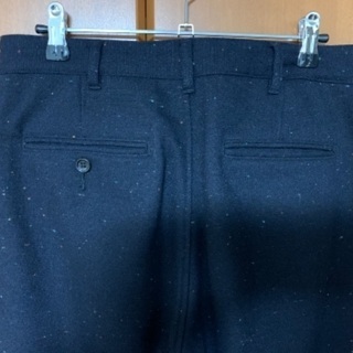 BEAMS ストレートパンツ ネイビー Sサイズの画像