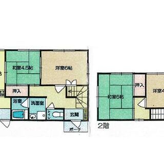 戸建☆4DK ☆ペット可☆駐車3台ＯＫ☆初期費用相談可