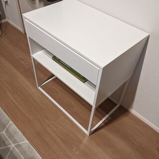 IKEA ヴィークハムメル　白　キャビネット　ソフトクローズ引き出し