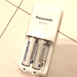急速充電器とエネループ2本