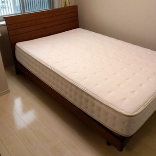 【無料】ニトリ ダブルベッド　Nスリープ プレミアム　マットレス付き