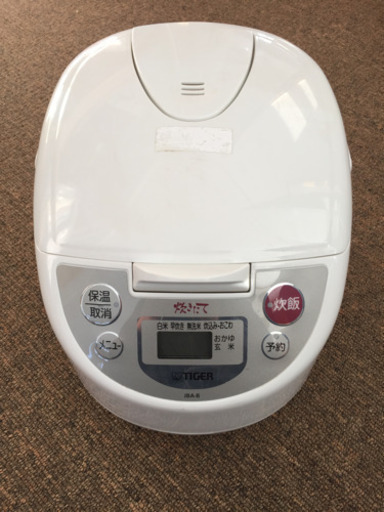 a-06 タイガー 炊飯器 5合 白 中古品 JBA-B