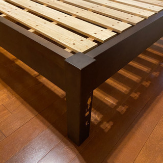 【引取無料】無印セミダブルベッドフレーム(希望者はマットレス有)の画像