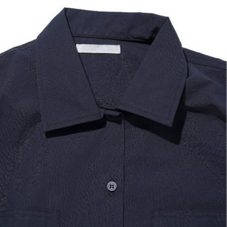 新品未使用　SPINNS　無地ワークシャツ　ネイビーの画像