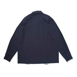 新品未使用　SPINNS　無地ワークシャツ　ネイビーの画像