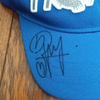 新品ＨＯＮＭＡのゴルフキャップ。笠りつ子さん直筆サイン入りの画像