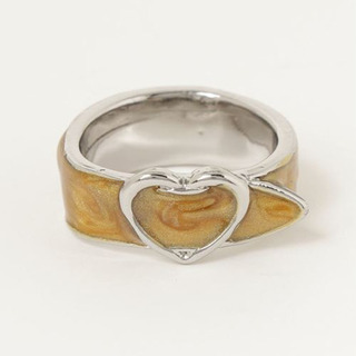 新品未使用　WEGO　ハートベルトリング　ゴールド