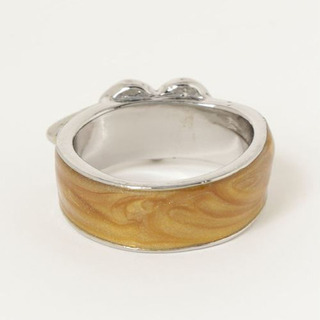 新品未使用　WEGO　ハートベルトリング　ゴールドの画像