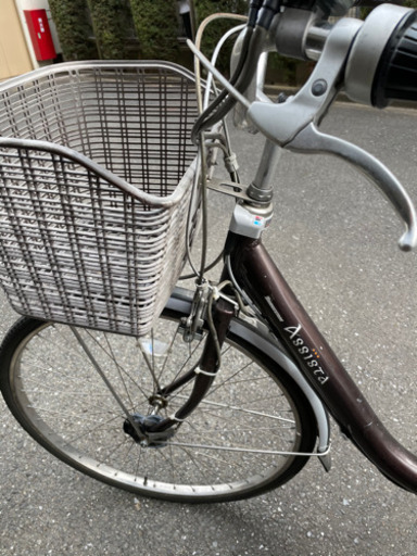 電動自転車 26インチ　ブリジストン　ハンドルロック（前錠）と後輪錠（サークロック）交換済み