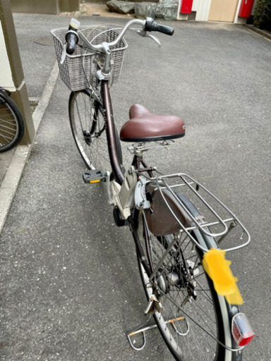 電動自転車 26インチ　ブリジストン　ハンドルロック（前錠）と後輪錠（サークロック）交換済み