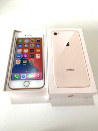 iPhone8 64G SIMフリーSIMロック解除　ゴールド