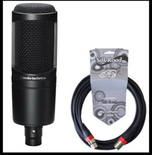 AT2020と、XLRケーブル