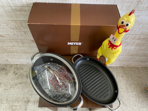 【愛品館江戸川店】MEYERオールインワンオーバルパン笠原将弘氏監修レシピ付き特別セット ID102-023901-007