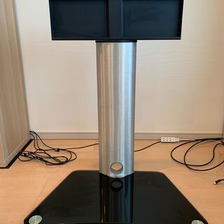 ■■美品！首振り壁寄せTVスタンド DS-102 ハイタイプ 黒...