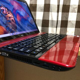 ☆彡ＷｅｂカメラUSB接続付き💚新品ＳＳＤ２４０ＧＢ💗高速ｉ５第二/新品バッテリー・ＮＥＣ☆Ｗｉｎ１０/Office2019付/15.6ｲﾝﾁ/メモリ4G/無線ＬＡＮ/ＤＶＤ・ＣＤ再生ソフト付・リノベＰＣ女性にも人気のラズベリーレッド　No.2101004の画像
