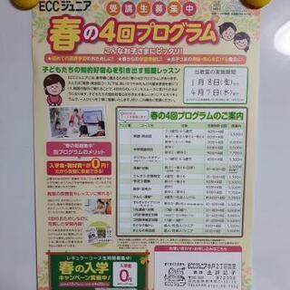 春の４回プログラム！生徒募集中！！