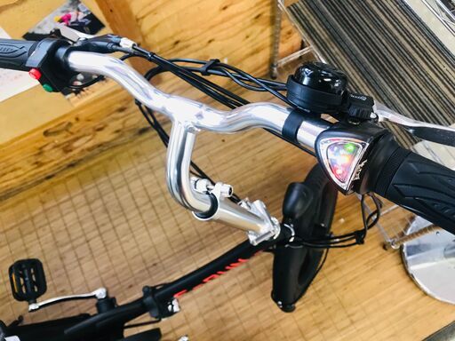 (1/22販売 森)　E-RUNs2 モペットタイプ 16インチ折りたたみ自転車