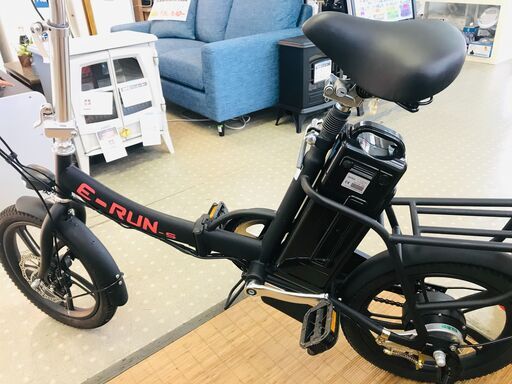 (1/22販売 森)　E-RUNs2 モペットタイプ 16インチ折りたたみ自転車