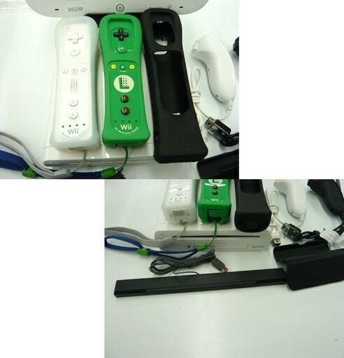 任天堂 Wii U 本体 動作確認 初期化済み ルイージ コントローラー セット 白 32GB WUP-101 箱なし ウィー 札幌市