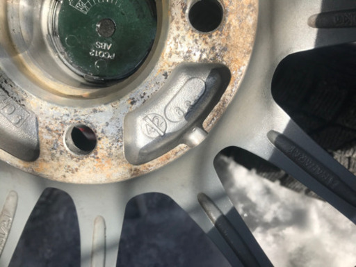 売約済　再値下　ホイール美品　１５インチ　5.5j   オフセット＋42  PCD100 4穴　4本と冬タイヤ