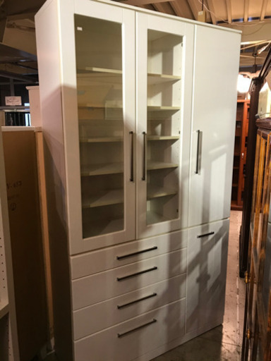 JF01474 ホワイト食器棚