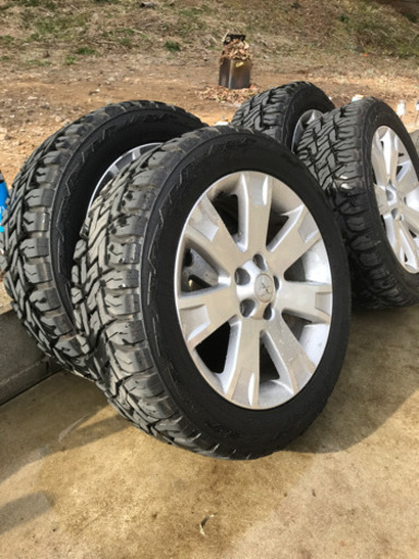これ以上値引きできません！デリカD5 純正アルミ付き　バリ山オープンカントリーRT 225 55 18 